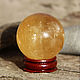 Ball of Citrine 'Sunny', stand as a gift. Ball. The inspiration of nature in stones. My Livemaster. Фото №4