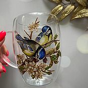 Посуда handmade. Livemaster - original item Glass for mulled wine Blue. Handmade.