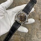 Часы с черепами серебро рубины memento mori (проданы)