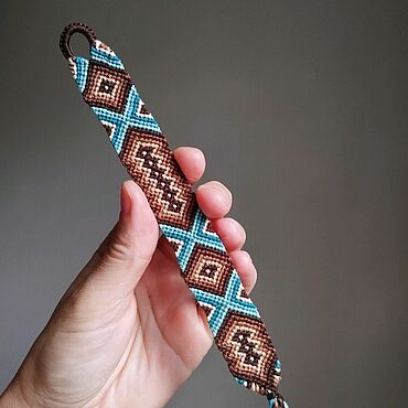 Украшения ручной работы. Ярмарка Мастеров - ручная работа Фенечка RHOMBUS. Handmade.