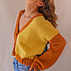 cardigans: Knitted colorful cardigan 'DAWN'. Cardigans. MezhanHook. My Livemaster. Фото №4