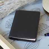 Сумки и аксессуары handmade. Livemaster - original item Passport cover made of genuine leather (Dark brown). Handmade.