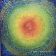 Rainbow-colored oil pastel painting 'Out of light' 280h280 mm, Pictures, Volgograd,  Фото №1