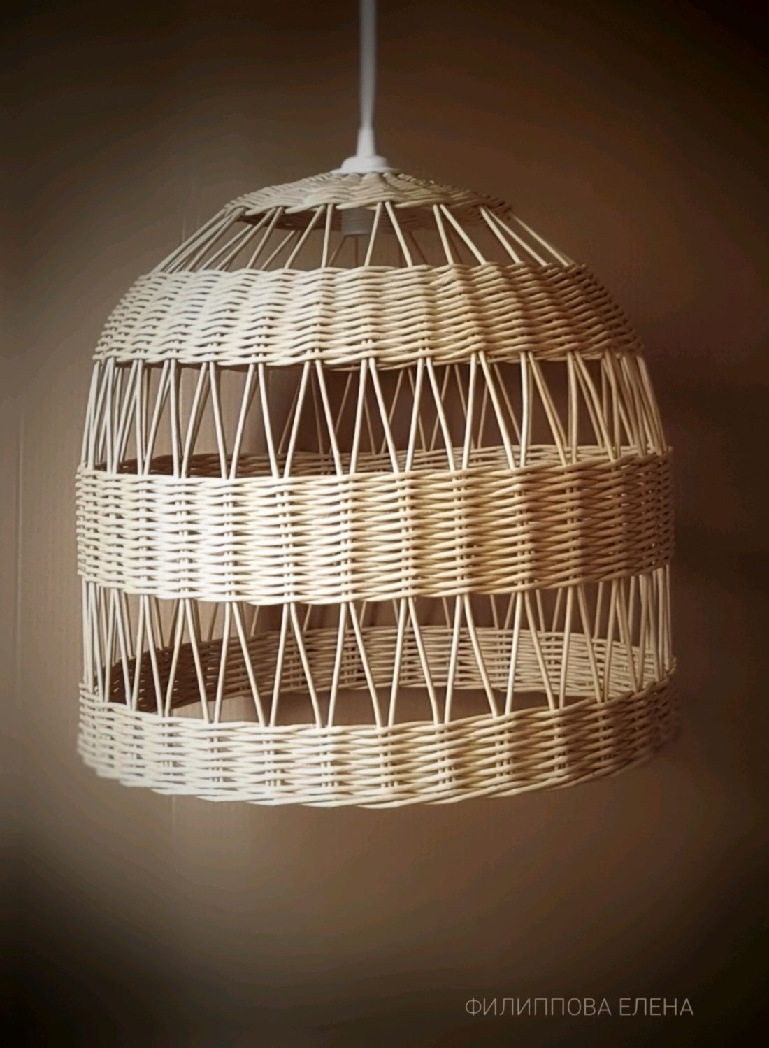 Абажур плетеный в интернет-магазине Ярмарка Мастеров по цене 5500 ...