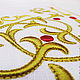 Track with bulk embroidery `Azhur` `Sulkin house` embroidery workshop
