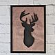 Decorative panel ' Deer'. Signs1. butikpodarkovv. Online shopping on My Livemaster.  Фото №2