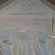 Order Baptismal kit 'sweet mint' for girls. Matania. Livemaster. . Baptismal shirts Фото №3