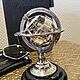 Армиллярная сфера на деревянной подставке. Элементы интерьера. Антон. Интернет-магазин Ярмарка Мастеров.  Фото №2