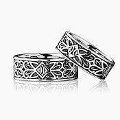 Чудесные узкие обручальные кольца с орнаментом узел celtic knot