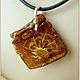 Amber. Pendant 'Spider' amber silver. Pendants. Frollena II. Natural Baltic amber. My Livemaster. Фото №6