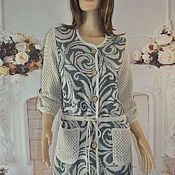 Одежда handmade. Livemaster - original item Cotton-linen jacket, ,56-58p.. Handmade.