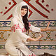 Tunic with hood 'Elements of Fire', hand embroidery, woven belt, Tunics, St. Petersburg,  Фото №1