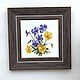 Tiles and tiles: Violas, panel collection 4 pcs. Tile. Flera Daminova Rospis farfora. (artflera). Online shopping on My Livemaster.  Фото №2