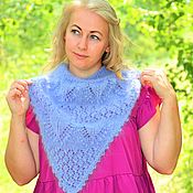 Аксессуары handmade. Livemaster - original item Bacchus: Down scarf-bactus-knitted shirt front for women. Handmade.