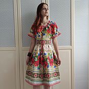 Одежда handmade. Livemaster - original item Polyanochka dress 2 options-mini and midi. Handmade.