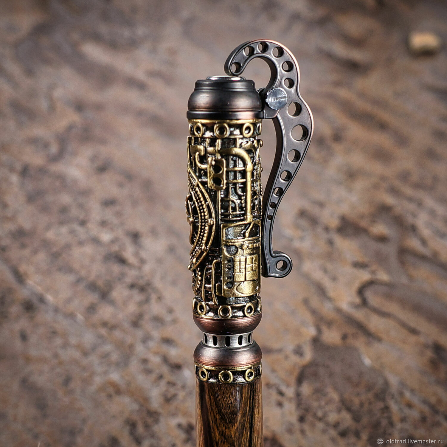 Ручка в стиле Стимпанк из Лунного эбена ручной работы в интернет ...