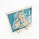 Map of England and Ireland in wood. British Isles. Pictures. treonio. Online shopping on My Livemaster.  Фото №2