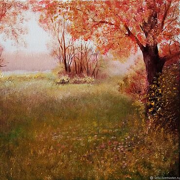 Картины и панно ручной работы. Ярмарка Мастеров - ручная работа Картины: Тёплая осень.. Handmade.