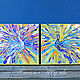 2 paintings with peacocks 'Colorful dance' diptych. Pictures. Multicolor Gallery. My Livemaster. Фото №4