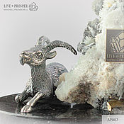 Подарки к праздникам handmade. Livemaster - original item Silver mountain goat 
