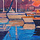 Oil painting. The Port Of Sochi. yachts. Pictures. Maria Barkovskaya. Online shopping on My Livemaster.  Фото №2
