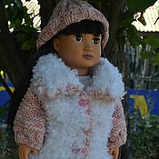 Куклы и игрушки handmade. Livemaster - original item Fur coat and hat for Gotz doll 46 cm.. Handmade.
