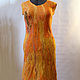 Felted dress Sunny beach. Dresses. silk wool. Online shopping on My Livemaster.  Фото №2