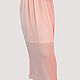 Floor-length Skirts/Midi Pleated Coral White Chiffon Summer. Skirts. Yana Levashova Fashion. My Livemaster. Фото №5