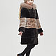 Children's Mouton fur coat 'Two chocolates'. Childrens outerwears. Kids fur coat. Online shopping on My Livemaster.  Фото №2