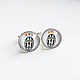 Cufflinks silver plated Juventus (large). Cuff Links. Linda (LKdesign). Online shopping on My Livemaster.  Фото №2