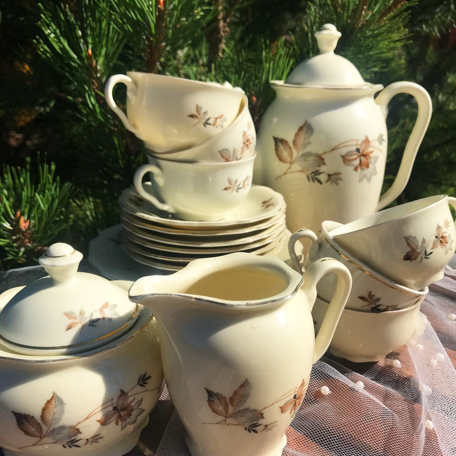 81. сервиз чайный тюльпан золотой сад, 6 персон 20 предметов, арт. сервиз золотой сад ифз. сервизы санкт петербург. сервизы санкт петербург.