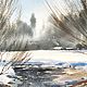 Watercolor painting ' River. Spring day. '. Pictures. Senchilova Evgenia. Online shopping on My Livemaster.  Фото №2