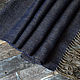 Dark denim scarf. Hand weaving, Scarves, Smolensk,  Фото №1