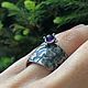 Серебряное кольцо с аметистом | Antique. Кольца. Наталья Соломина (shtormy). Интернет-магазин Ярмарка Мастеров.  Фото №2