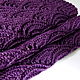 Bufanda snud de punto morado con lurex de merino con seda. Snudy1. Lace Shawl by Olga. Ярмарка Мастеров.  Фото №4