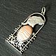 Silver pendant ' Cat on a fishing trip'. Agate, garnet, olivine. Pendants. BuffSilverArt (buffsilverart). My Livemaster. Фото №5