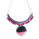 Order Pink necklace, silver leather necklace on a chain 'Lollipops'. Irina Moro. Livemaster. . Necklace Фото №3