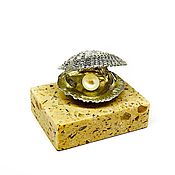Свадебный салон ручной работы. Ярмарка Мастеров - ручная работа Miniatura de concha de perla para la boda de perlas. Handmade.