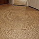 Round jute carpet ' Recognition''. Carpets. Ekostil. Online shopping on My Livemaster.  Фото №2