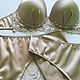 Underwear set made of natural silk with lace Beige. Underwear sets. Darya Vecher Шёлковое нижнее бельё Корсеты. Online shopping on My Livemaster.  Фото №2