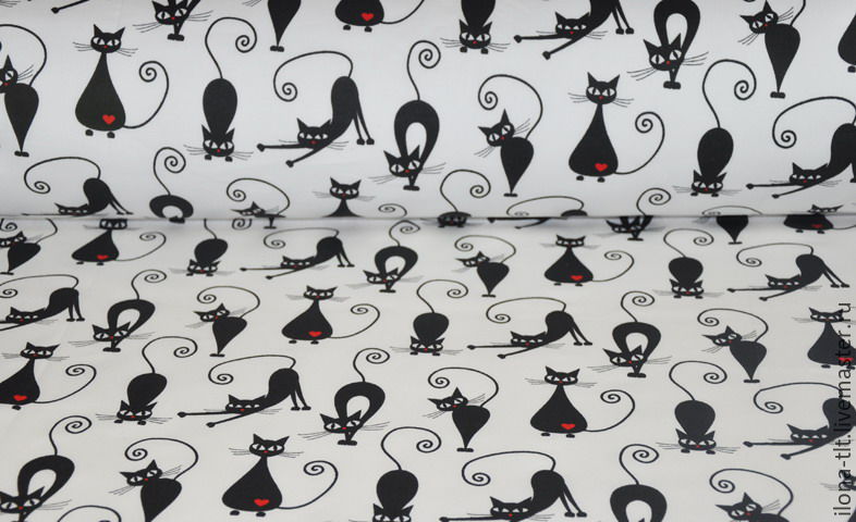 Польский хлопок "Котики" в интернет-магазине на Ярмарке Мастеров ...