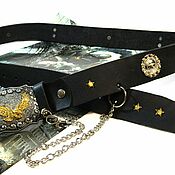 Аксессуары handmade. Livemaster - original item Leather belt for pants 