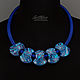Blue Necklace (378) (705) designer jewelry. Necklace. Svetlana Parenkova (parenkova). My Livemaster. Фото №6