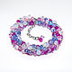 Order Bracelet bunch 'Freshness' crystal glass luxury. krasota-prirody. Livemaster. . Bead bracelet Фото №3