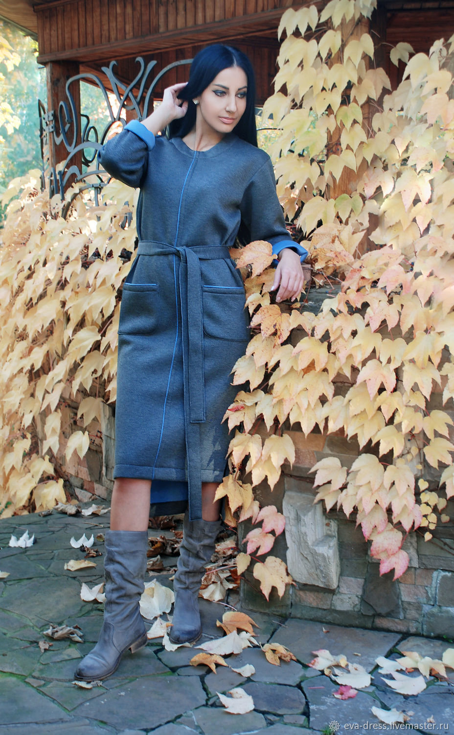 Спортивное платье из неопрена "Стильная осень" в интернет-магазине на ...