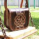 Order Leather bag with Celtic coat of arms. schwanzchen. Livemaster. . Men\'s bag Фото №3