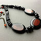 Necklace 'Arabica' agate and black onyx. Necklace. JP jewelry design. Online shopping on My Livemaster.  Фото №2