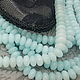 Natur. Malay Jadeite 8h5mm Rondel,'Azure' (10 PCs). Beads1. Crystal Sky Hrustalnoe Nebo. Интернет-магазин Ярмарка Мастеров.  Фото №2