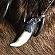 Order the large Fang of a wolf with a silver finial, free shipping. h-a-n--t-e-r. Livemaster. . Amulet Фото №3