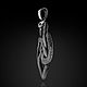 Кулон серебряный Змея Уроборос с Хромдиопсидом. Кулон. Aventure.Jewelry. Интернет-магазин Ярмарка Мастеров.  Фото №2